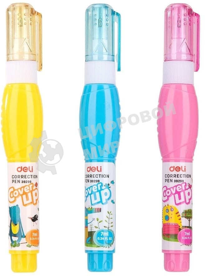 Ручка корректор Deli E39299 шариковый белый 7мл