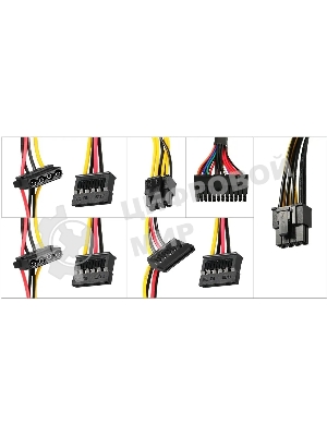 Блок питания KingPrice KPPSU500 ATX 500W (20+4pin) 120мм fan 4xSATA