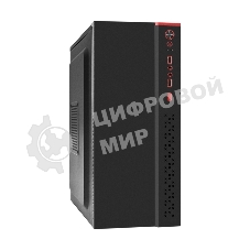 Компьютерный корпус Miditower ExeGate AA-443 (ATX, без БП, 2*USB+HD Audio, черный)