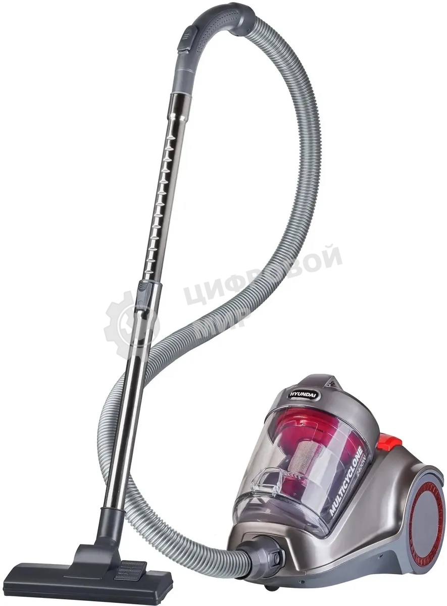 Пылесос Hyundai HYV-C4500 темно-серый, 380/2400 Вт, уборка сухая, пылесборник контейнер 3.5 л