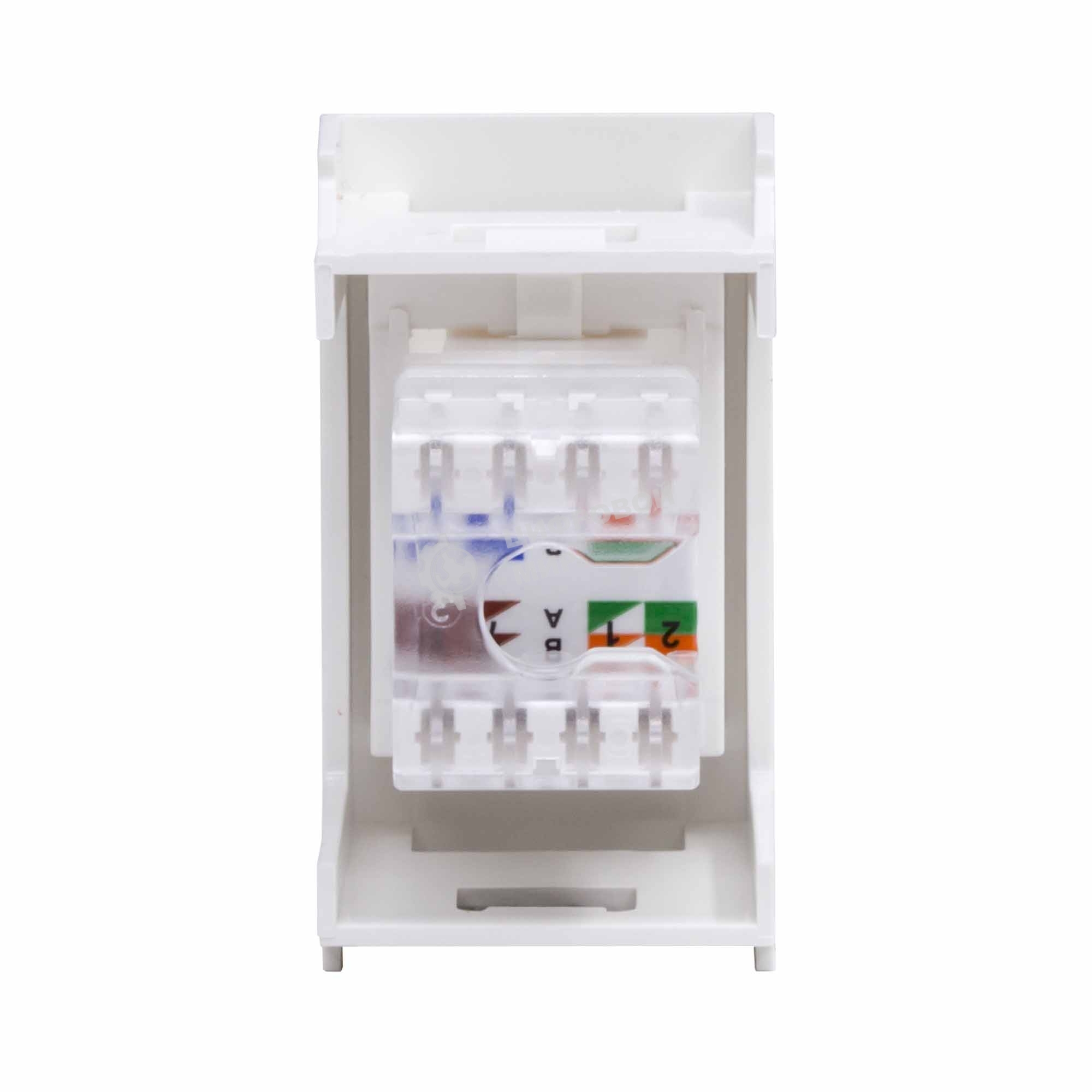 Розетка компьютерная DKC Viva 45058 RJ-45 кат.6, неэкранированная, 8P8C, Hyperline, Dual IDC, белая, 1 модуль