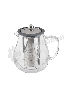 Чайник заварочный LEONORD AROMA, 820 мл из боросиликатного стекла, корпус с гранями (106791)