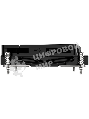 Кулер для процессора ID-COOLING IS-23i черный LGA1851/1700/1200/115X низкопрофильный высота 23мм (48шт/кор, TDP 45W, PWM, 2 тепл.трубки, медная база, FAN 80мм) BOX