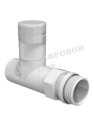 Набор дизайн-вентилей Royal Thermo PIANO, прямой (белый) 1/2