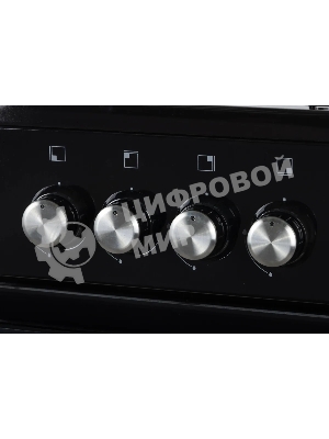 Плита газовая De Luxe 5040.48Г (Щ)-011 черный, конфорок 4 шт, духовка 46 л, 50 см x 85 см x 50 см