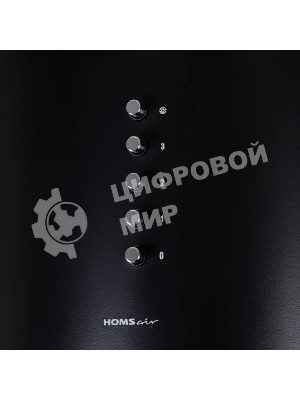 Вытяжка островная HOMSair FLY 1000SD 39 черный, 38 см, 1000 куб. м/ч, 52 дБ