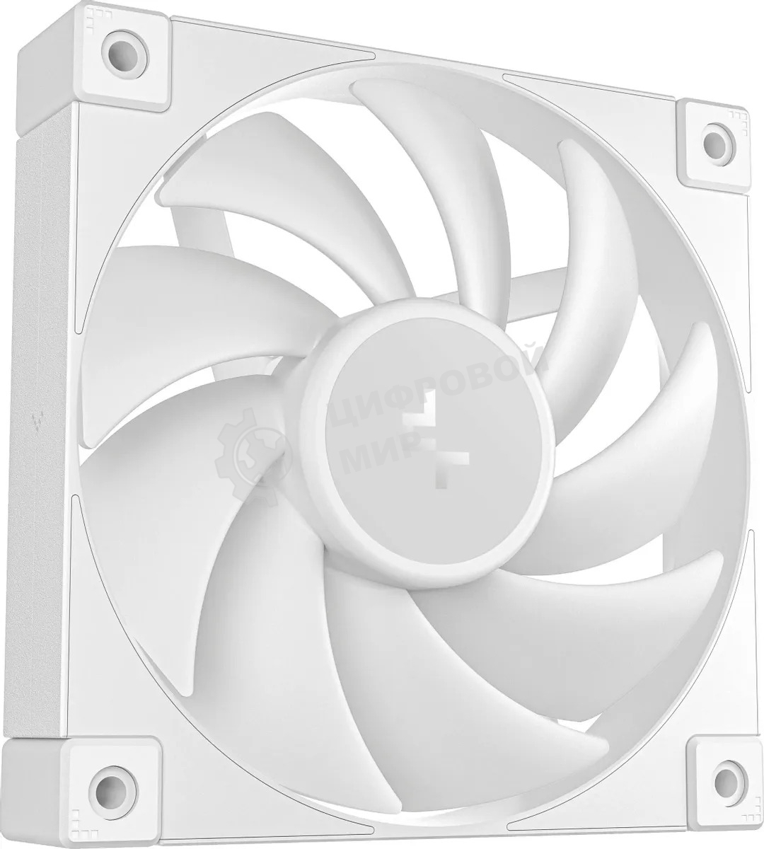 Вентилятор для корпуса DEEPCOOL FD12 белый, 120 мм, 2050 об/мин, 27.6 дБ, 4 pin