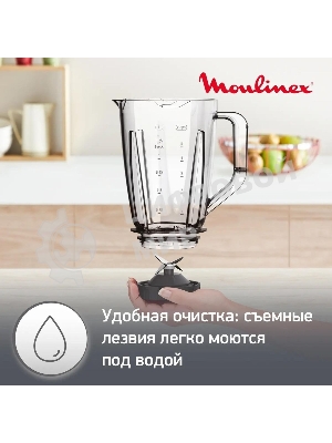 Блендер стационарный Moulinex LM420110 400 Вт, белый
