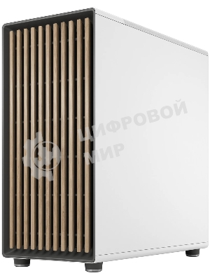 Компьютерный корпус без блока питания Fractal Design North XL TG Dark Tint, Full-Tower, 3x140мм, 2xUSB-A 3.2 + 1xUSB 3.2 Type-C E-ATX, ATX, mATX, mITX Wood panel, Chalk белый