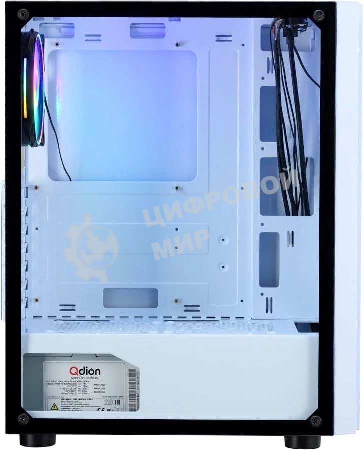 Компьютерный корпус AeroCool/Formula CL-3302W RGb белый без БП ATX 2xUSB 2.0 1xUSB 3.0 audio bott PSU