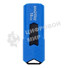 Флешка USB Smartbuy STREAM Blue (SB16GbST-B), 16Gb, USB 2.0, R/W 25/15, синий/черный