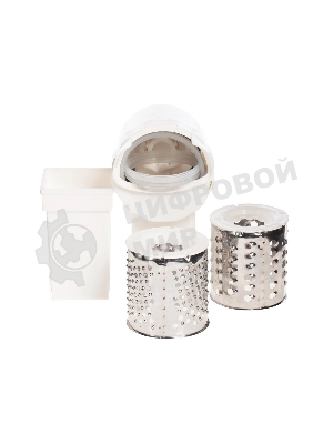 Мясорубка электрическая Белвар Помощница КЭМ-36/220-4-32 белый, 1000 Вт, 0.6 кг/мин, реверс, насадки - 6