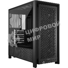Корпус Corsair Frame 4000D RS Black, Midi-Tower, чёрный, 3 x 120 мм