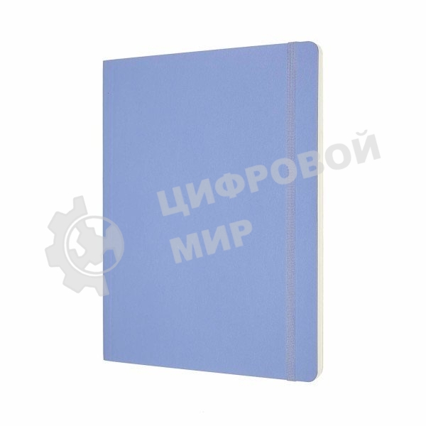 Блокнот Moleskine CLASSIC SOFT QP623B42 XLarge 190х250 мм, 192 страниц, нелинованный, мягкая обложка, голубая гортензия