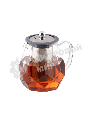 Чайник заварочный LEONORD AROMA, 820 мл из боросиликатного стекла, корпус с гранями (106791)