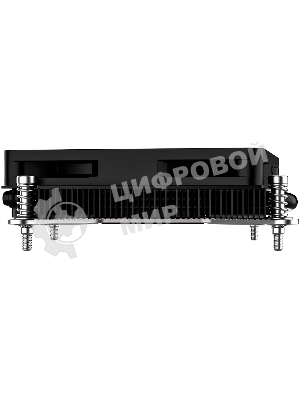 Кулер для процессора ID-COOLING IS-23i черный LGA1851/1700/1200/115X низкопрофильный высота 23мм (48шт/кор, TDP 45W, PWM, 2 тепл.трубки, медная база, FAN 80мм) BOX