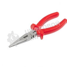 Длинногубцы Matrix Econom, 180 мм, прямые шлифованные, пластмассовые рукоятки