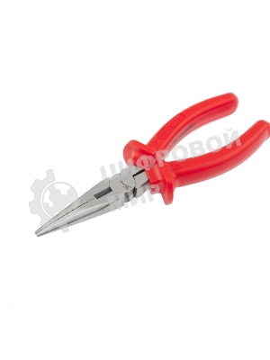 Длинногубцы Matrix Econom, 180 мм, прямые шлифованные, пластмассовые рукоятки