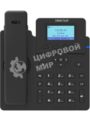 Телефон IP Dinstar C60U черный