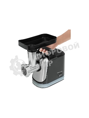 Мясорубка электрическая Zigmund & Shtain ZMG-043 черный, 1500 Вт, 1.5 кг/мин, реверс, защита от перегрузки, насадки - 4