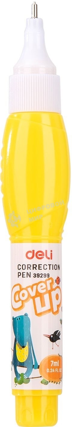 Ручка корректор Deli E39299 шариковый белый 7мл