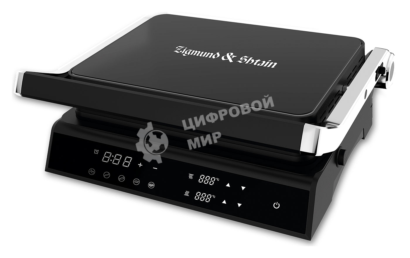 Гриль электрический Zigmund & Shtain ZEG-933 черный, 2000 Вт