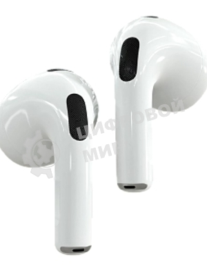 Наушники TWS More Choice БВ11 белый, вкладыши, Bluetooth, сенсорное управление, до 4 ч