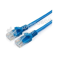 Патч-корд CCA light UTP Гарнизон PC-UTP-5e-1.5-B cat.5e, 1.5м, литой, многожильный синий