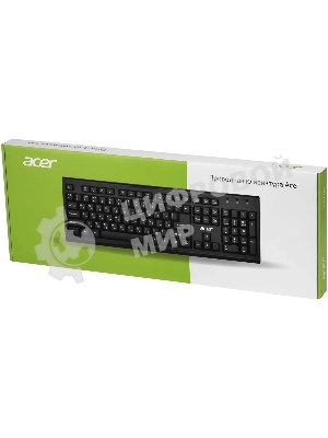 Клавиатура проводная Acer OKW120, USB, черный