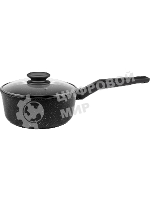 Ковш Maunfeld Galaxite MF18GLX01SP из литого алюминия со стеклянной крышкой, 18 см, 1,6 л