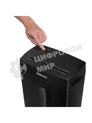 Шредер Fellowes PowerShred Р-42С черный (секр.P-4) фрагменты 8лист. 15лтр. скрепки скобы пл.карты