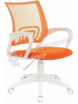 Кресло Бюрократ CH-W695NLT TW-38-3 TW-96-1 оранжевый, сетка/ткань, 120 кг, механизм качания