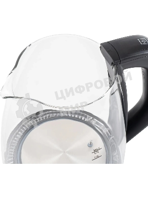 Чайник электрический Starwind SKS3036 1.7л. 2200Вт черный корпус: стекло