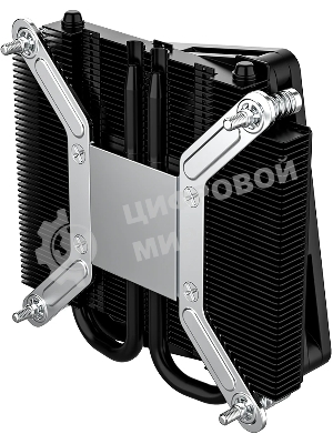 Кулер для процессора ID-COOLING IS-23i черный LGA1851/1700/1200/115X низкопрофильный высота 23мм (48шт/кор, TDP 45W, PWM, 2 тепл.трубки, медная база, FAN 80мм) BOX