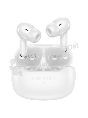 Наушники TWS BOROFONE FQ1 белый, внутриканальные, Bluetooth, сенсорное управление, до 7 ч
