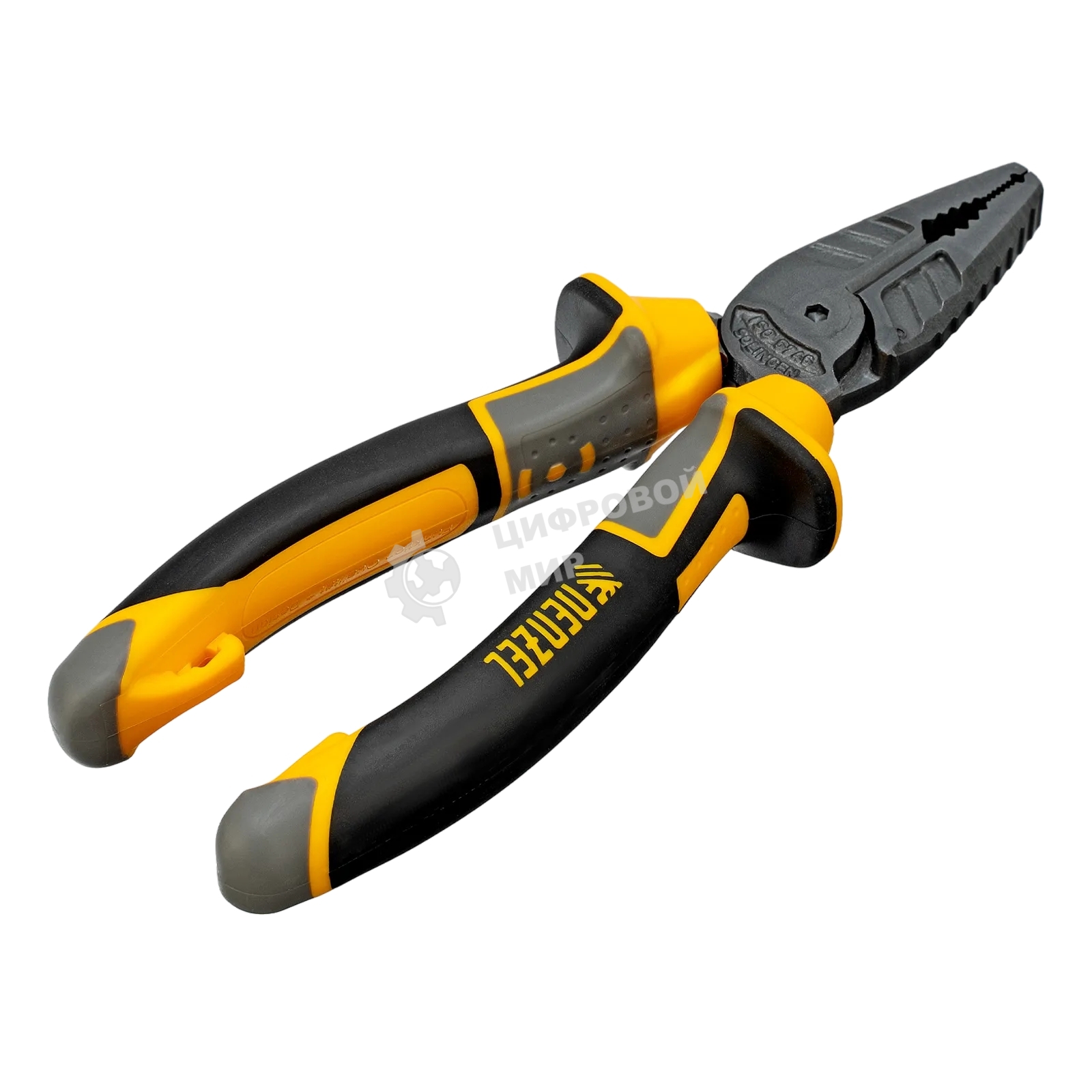 Плоскогубцы комбинированные Denzel 165 мм, трехкомпонентные рукоятки