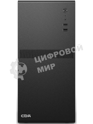 Компьютерный корпус CBR mATX Minitower V201, без БП, 2хUSB 2.0, HD Audio+Mic, черный PCC-MATX-V201-WPSU