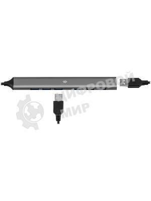 USB-концентратор Digma DHUB-7USB-AC-3.0, USB-C + USB-A, USB 3.0 7 портов, USB