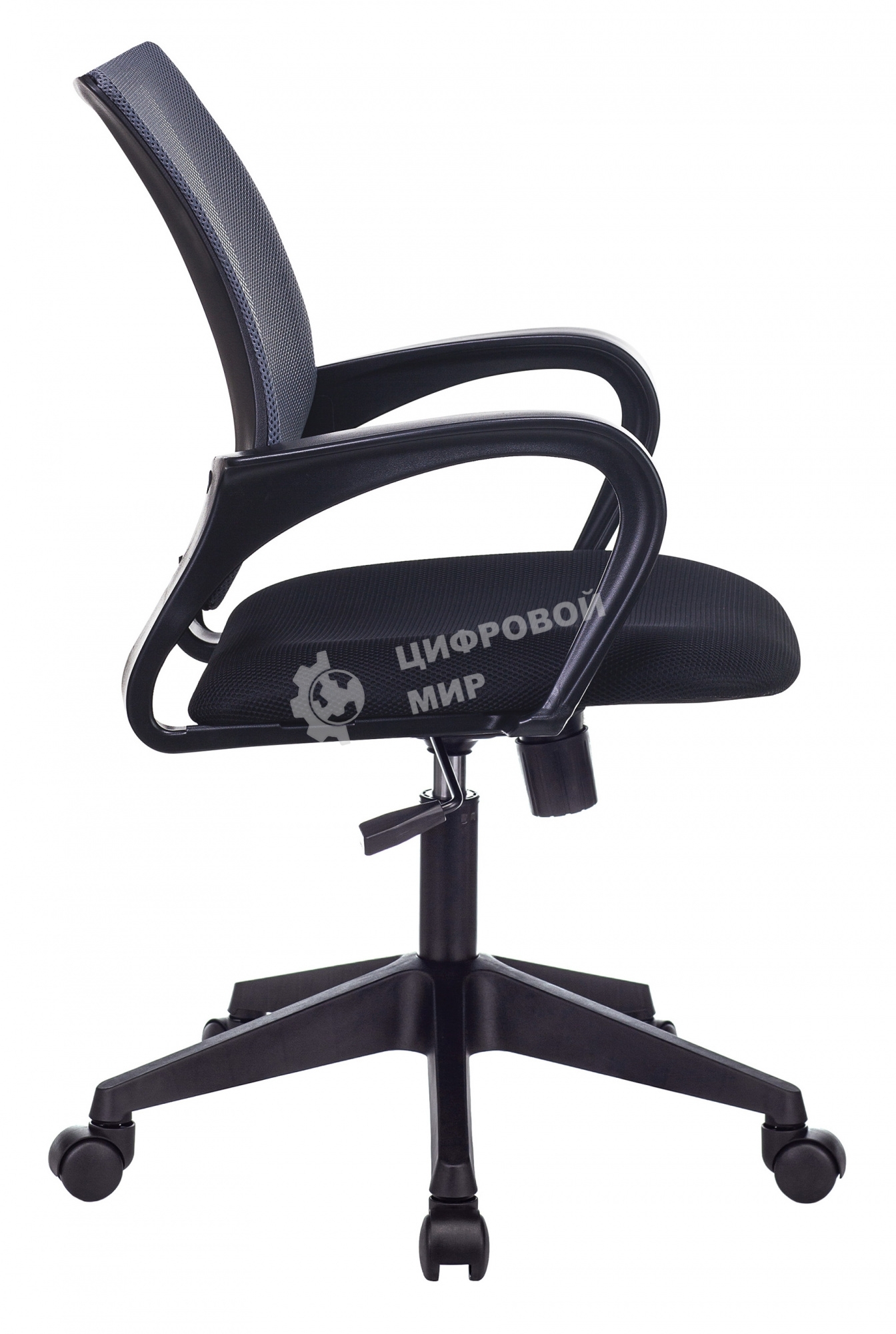 Кресло компьютерное Бюрократ CH-695N/DG/TW-11 спинка сетка серый TW-04, сиденье черный TW-11