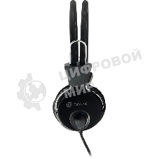 Проводные наушники Oklick HS-M200 черный, накладные, Jack 3.5 мм