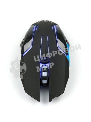 Мышь беспроводная Nakatomi MROG-20UR черный, 2400 dpi, радиоканал, USB, кнопки - 6