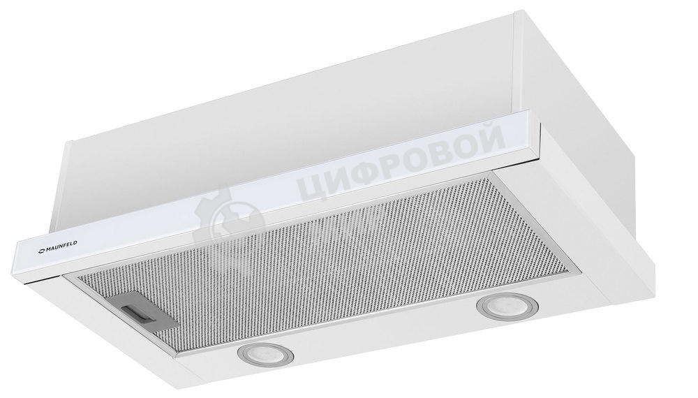 Вытяжка встраиваемая Maunfeld VS Light Glass 60 белый, 60 см, 520 куб. м/ч, 56 дБ
