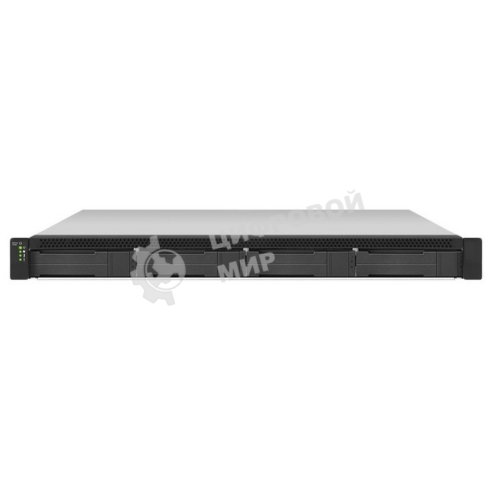 Система хранения данных EonStor GSe Pro 1000 1U/4bay,Single controller 4x1G iSCSI, 2xUSB 3.0, 2x USB 2.0, 1x4Gb, 2x(PSU+FAN Module), 4x drive trays (only supports SATA drives) and 1xRackmount kit (GSe Pro 1004RP-C)