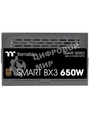 Блок питания Thermaltake Smart BX3 650W 80 Plus Bronze (PS-SPD-0650NNFABE-3)