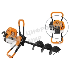 Мотобур Carver AG-43/000 бытовой 2-х такт. 1250Вт 1.7л.с. 43см3 6500об/мин