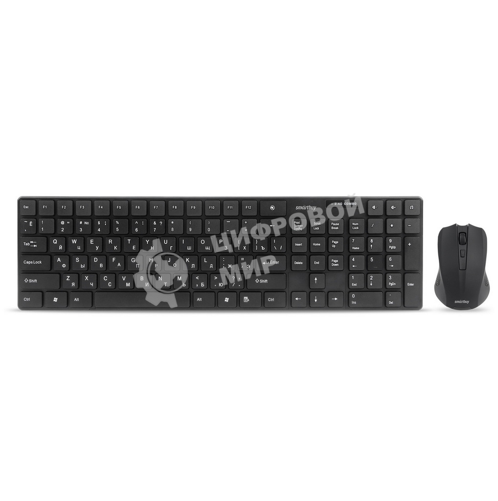 Комплект клавиатура + мышь Smartbuy ONE 229352AG черный SBC-229352AG-K