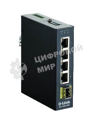 Коммутатор D-Link DIS-100G-5SW/A1A, 4×1 Гбит/с + 1×1 Гбит/с SFP, неуправляемый