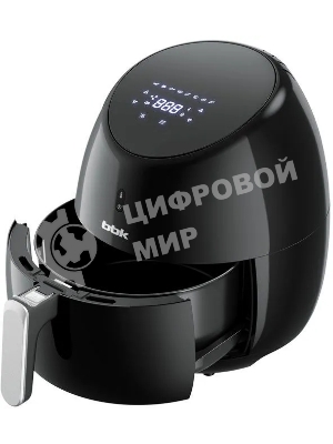 Аэрогриль BBK AF505D черный, 2000 Вт, 5 л, сенсор, 8 программ