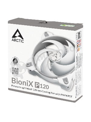 Вентилятор для корпуса ARCTIC BioniX P120 PWM 200 - 2100 RPM - retail серый/белый