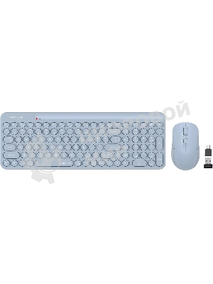 Комплект клавиатура+мышь A4Tech FStyler FG3300 Air2 беспроводной, USB, 2000 DPI, синий